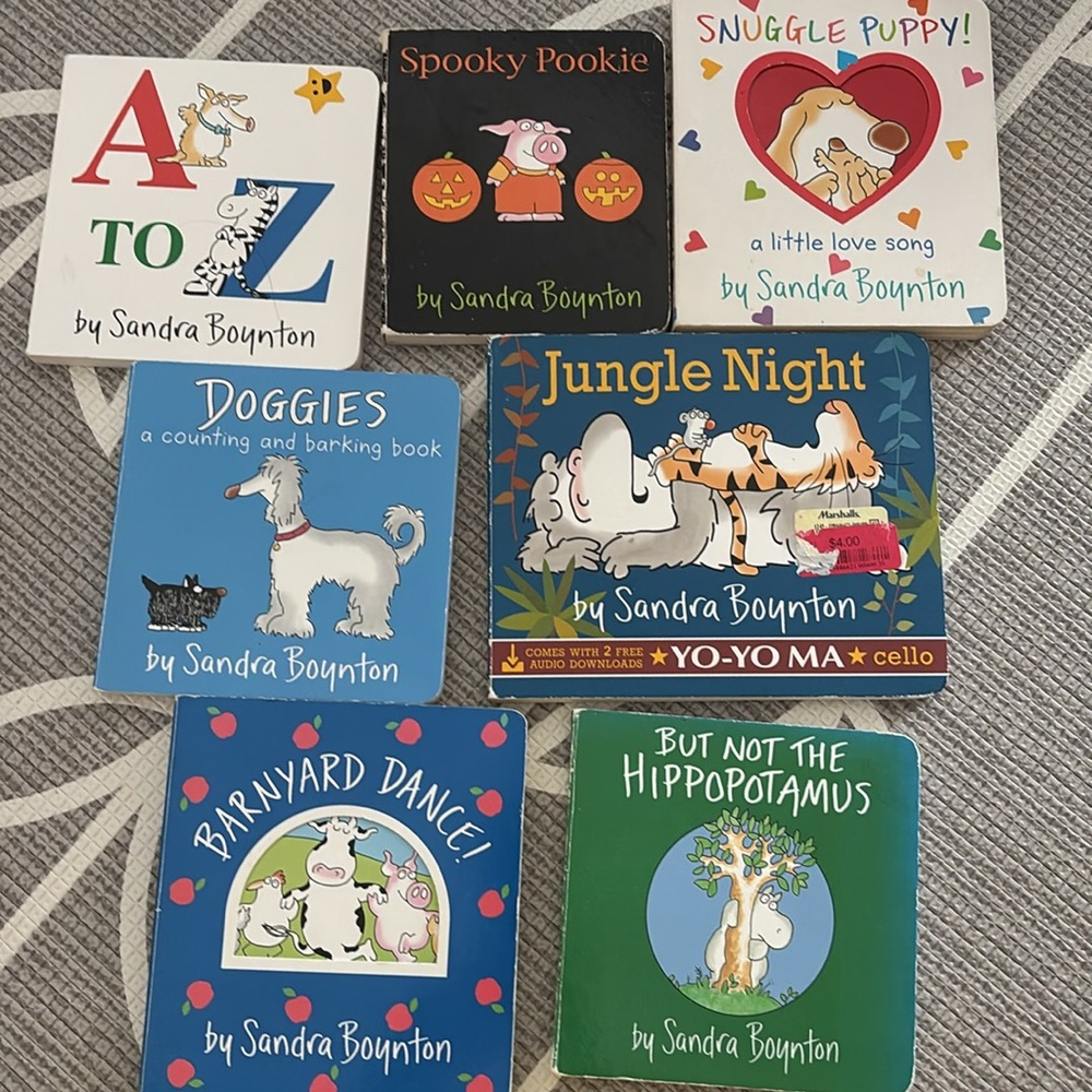 Bundle lot 7 Sandra Boynton baby toddler board books